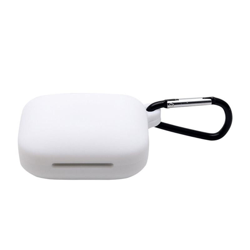OnePlus Buds Pro Silikondeksel med karabinkrok, Hvit