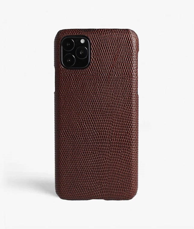 The Case Factory iPhone 11 Pro Max Deksel Lizard Brun