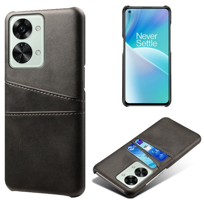 tectTech Oneplus Nord 2T 5G Stilig deksel med 2 kortlommer, Svart