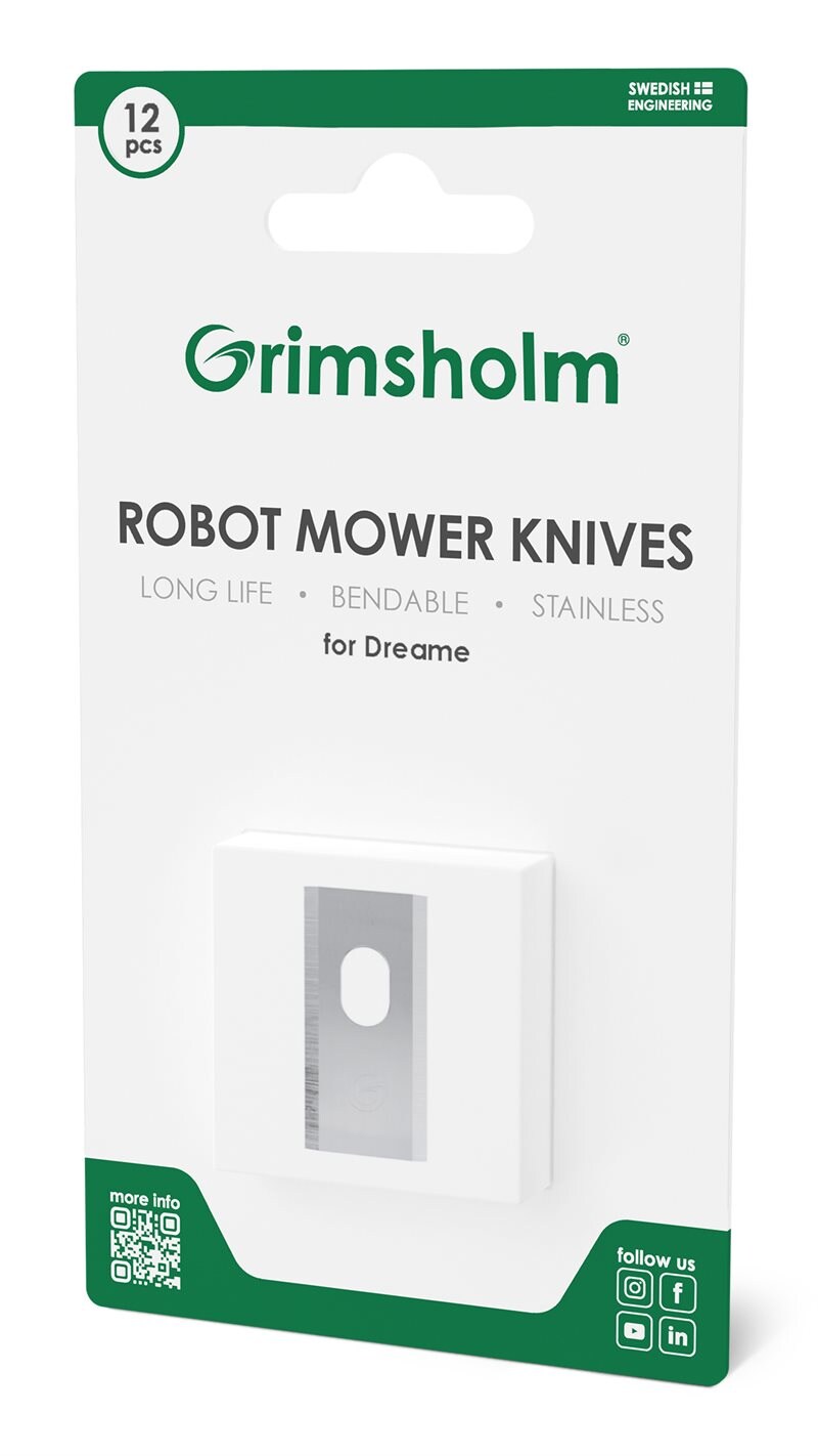 Grimsholm 12-pack robotgressklipperkniver for Dreame A1 Pro