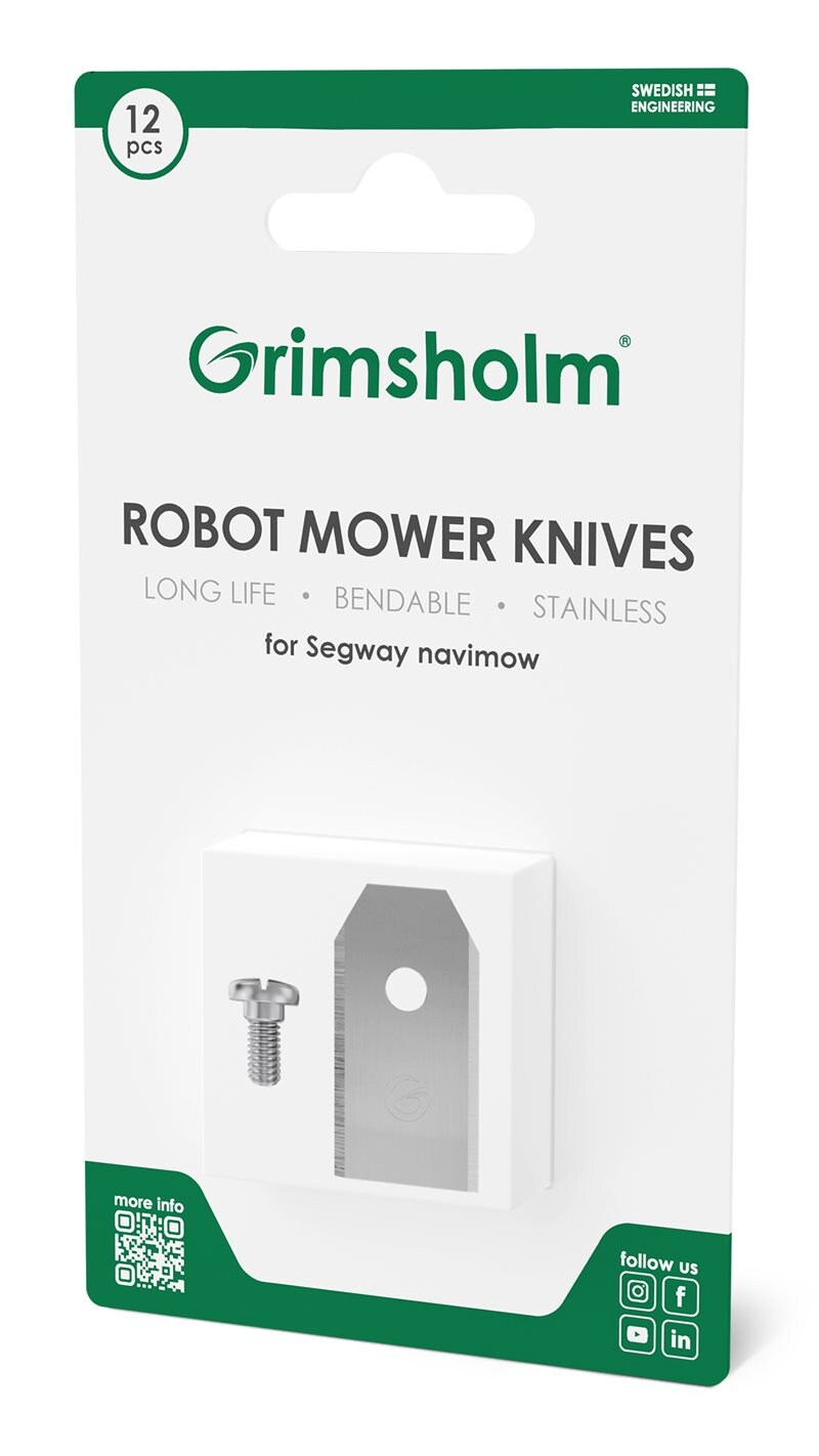Grimsholm 12-pack robotgressklipperkniver for Segway Navimow H3000E