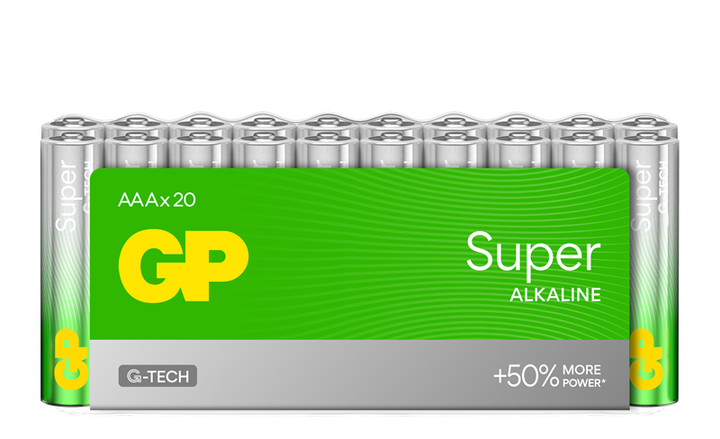GP Batteries 20-pack Super Alkaline AAA-batteri 24A/LR03