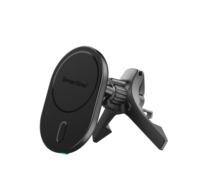 Smartline MagSafe-ladeplate/mobilholder for bilens ventilasjonsgitter, Svart