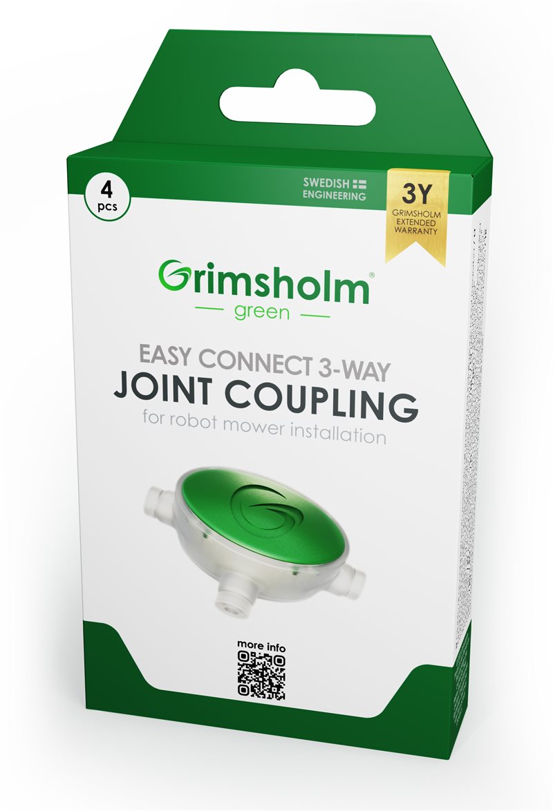 Grimsholm 3-veis skarvkopling for robotgressklipper-installasjon 4-pack