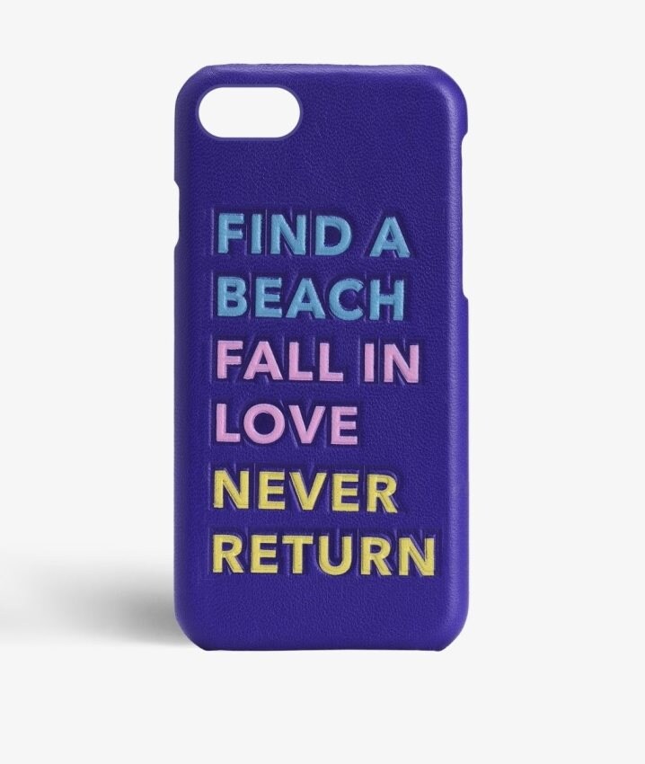 The Case Factory iPhone 8 Deksel Find a Beach Purple