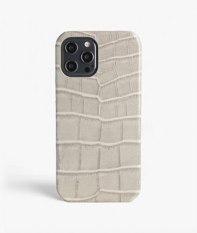 The Case Factory iPhone 12 Pro Max Deksel Croco Grå
