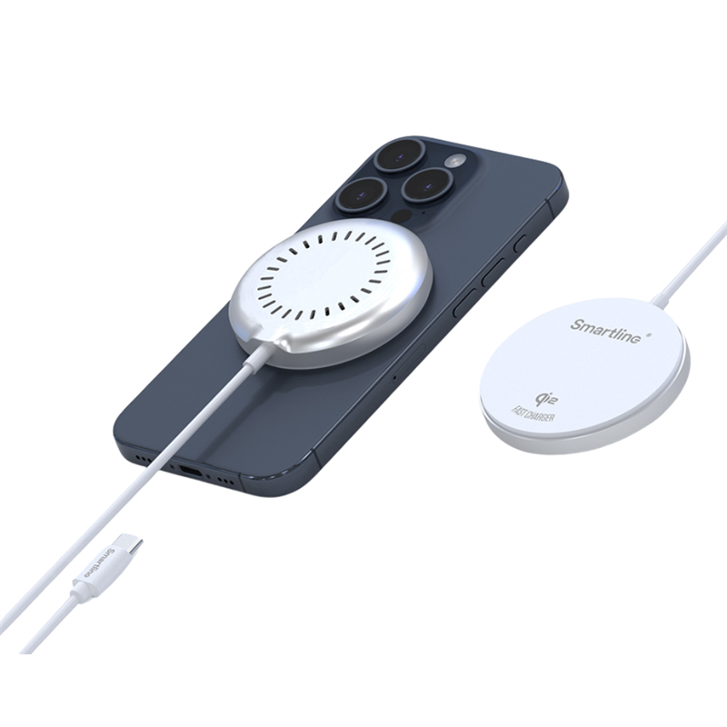 Smartline Qi2 Trådløs Lader, Hvit