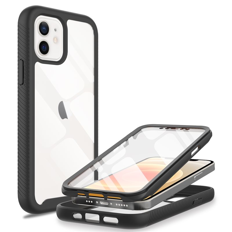 Mobique iPhone 12 Mini Deksel Full Protection, Svart