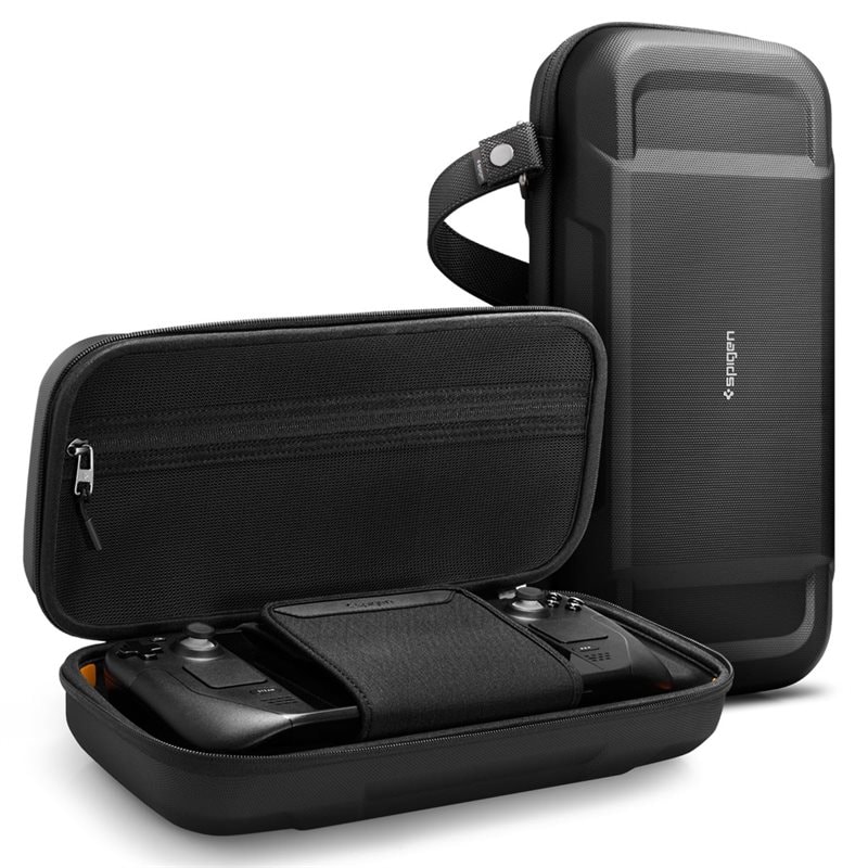 Spigen Steam Deck Rugged Armor Pro Etui, Svart