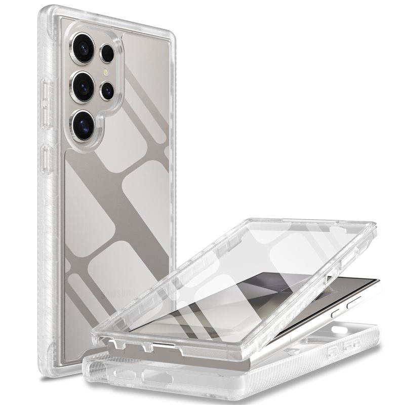 Mobique Samsung Galaxy S24 Ultra Deksel Full Protection, Gjennomsiktig