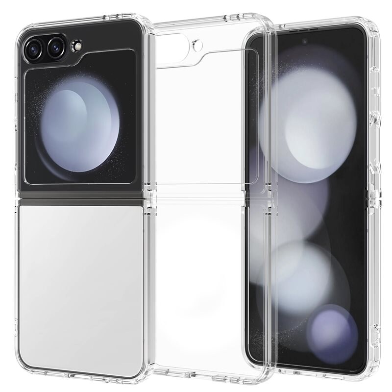 Mobique Samsung Galaxy Z Flip 6 Crystal Hybrid-deksel, Gjennomsiktig