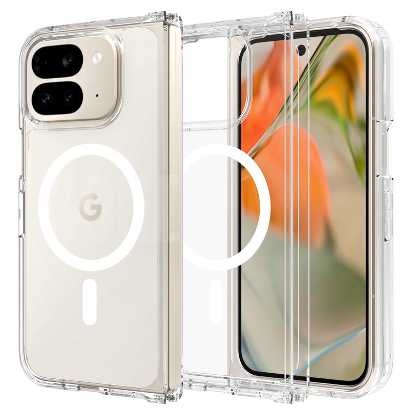 tectTech Google Pixel 9 Pro Fold MagSafe Hybrid-deksel, Gjennomsiktig