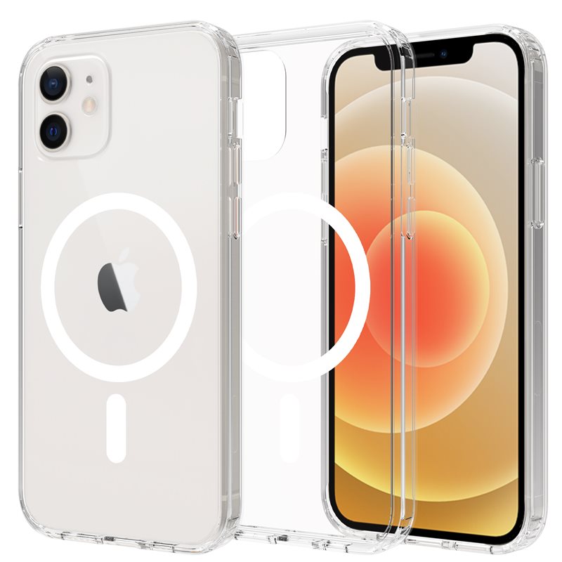 Mobique iPhone 12/iPhone 12 Pro MagSafe Hybrid-deksel, Gjennomsiktig