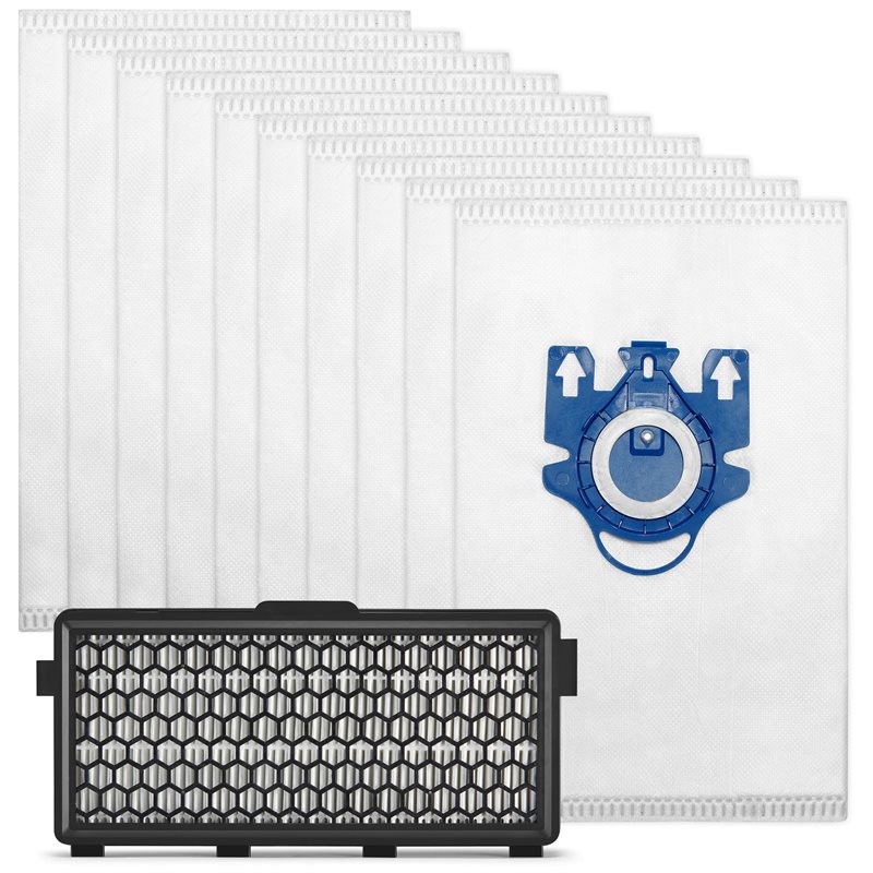 Rengjøringspakke: Støvsugerposer 10 stk + HEPA-filter Miele S8000-S8999