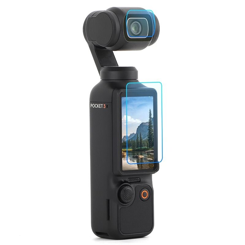 Sunnylife DJI Osmo Pocket 3 Skjermbeskytter & Linsebeskytter i Herdet Glass