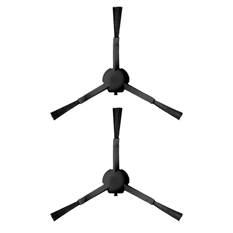 Sidebørster i 2-pakning - passer til Dreame D9, Svart