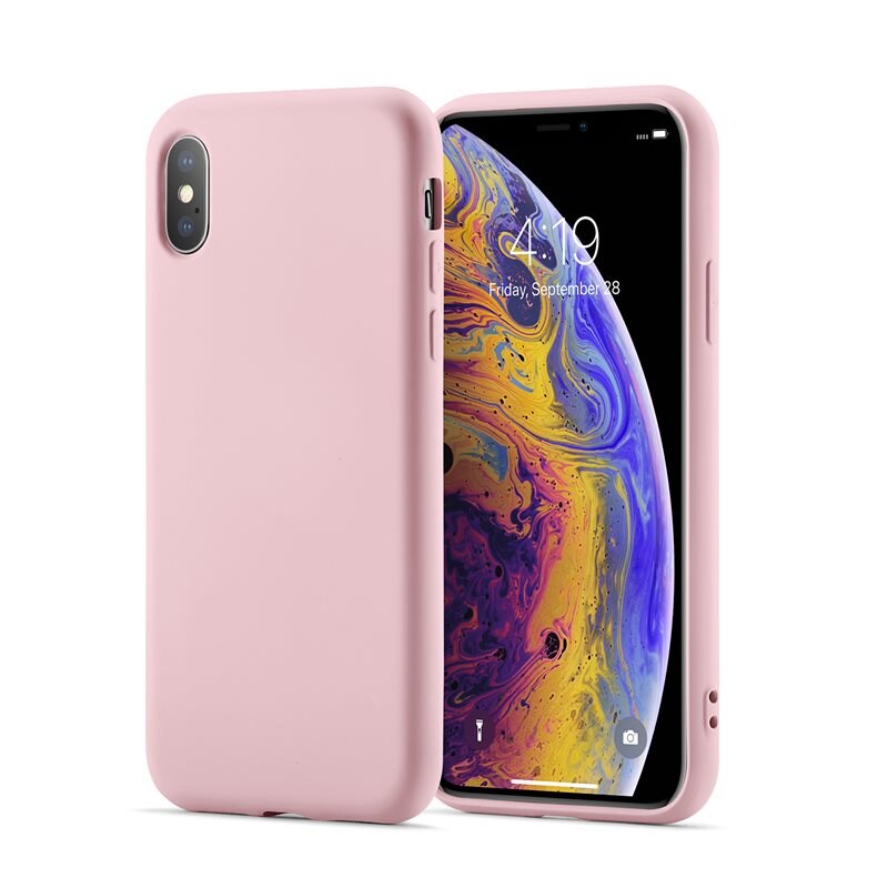 Mobique iPhone X/XS Deksel, Lys rosa