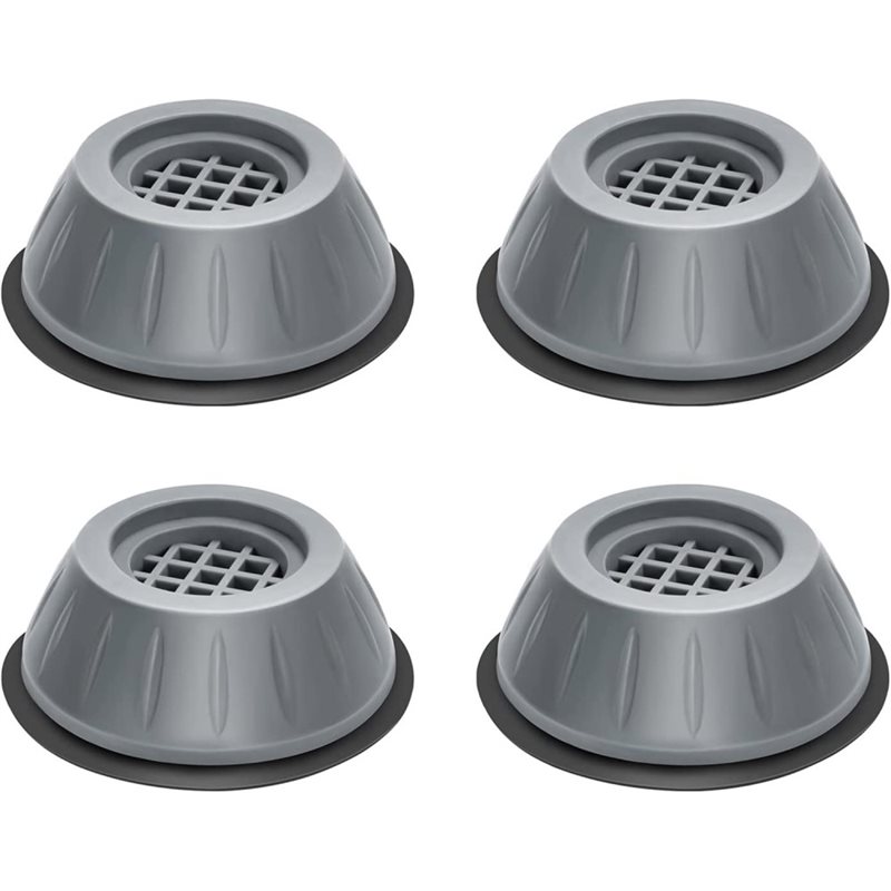 Vibrasjonsdempende føtter til vaskemaskin og tørketrommel (4-pack)