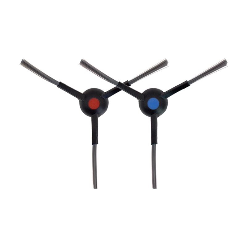 Sidebørster i 2-pakning - passer til Ecovacs Deebot T30 Max, Svart