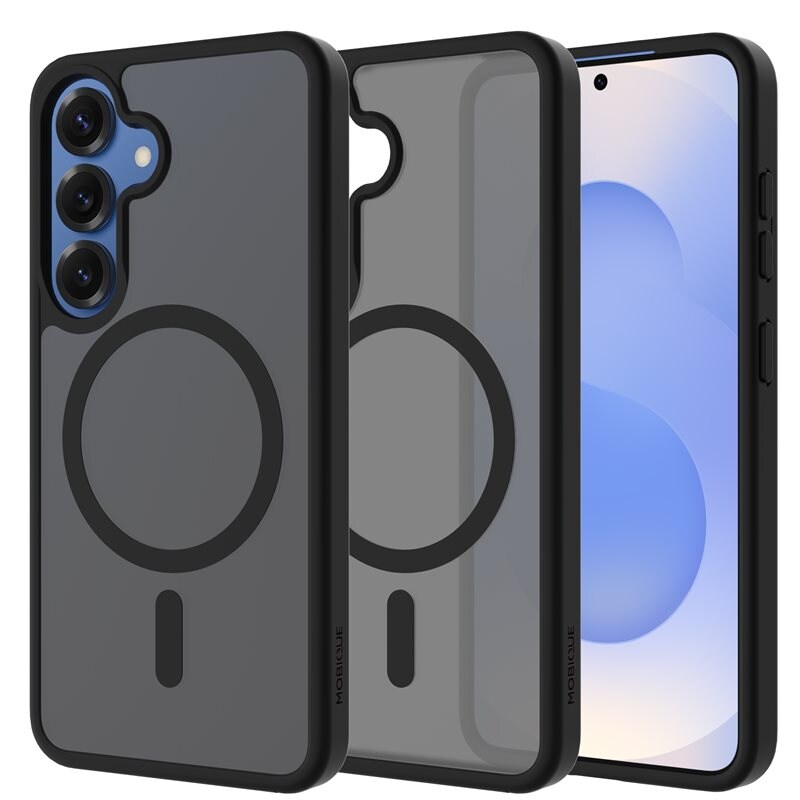 Mobique Samsung Galaxy S25 Plus Hybrid-deksel Magnetisk, Frosted Black