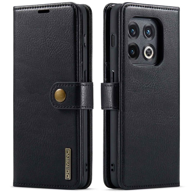 DG.MING OnePlus 10 Pro Lommeboketui med avtakbart deksel, Black