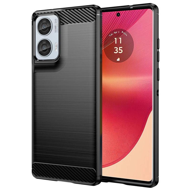 tectTech Motorola Edge 50 Fusion TPU-deksel Brushed, Svart