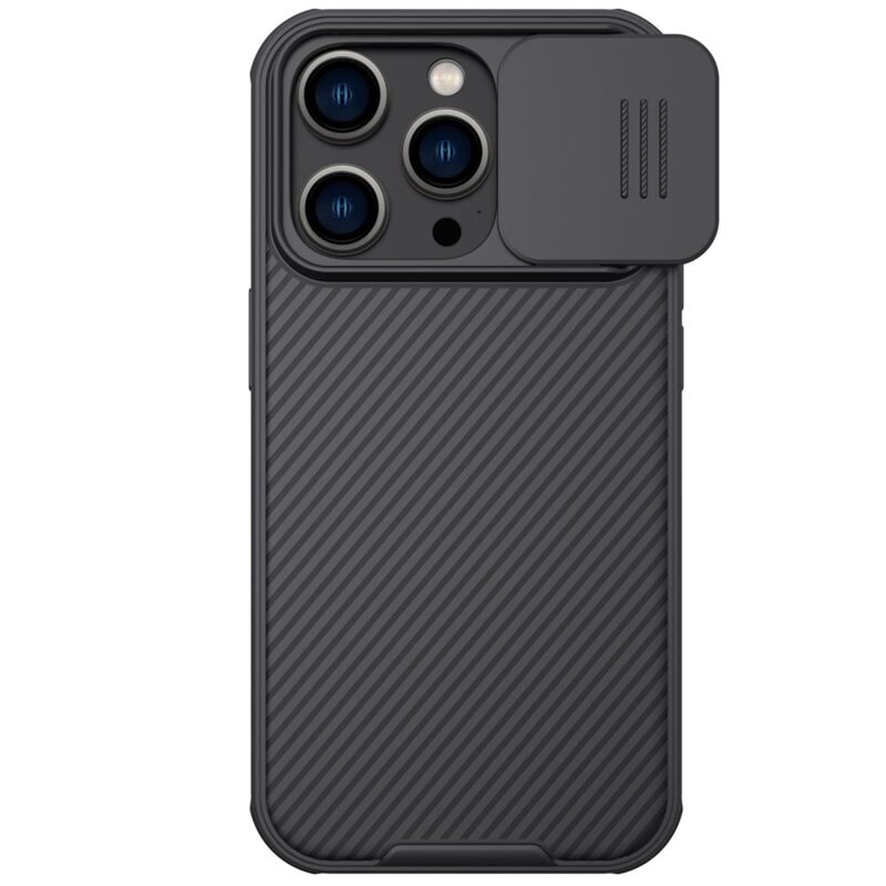 Nillkin iPhone 14 Pro Max Deksel med kameralinsebeskyttelse - CamShield, Svart