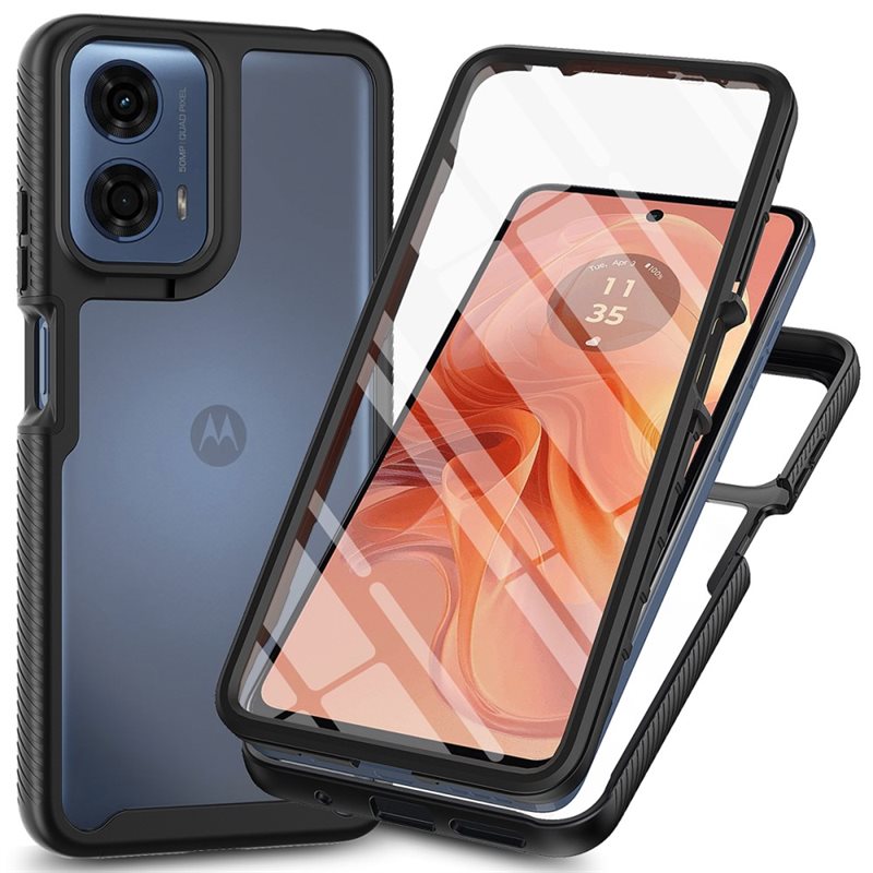 Motorola Moto G04 Deksel Full Protection, Svart