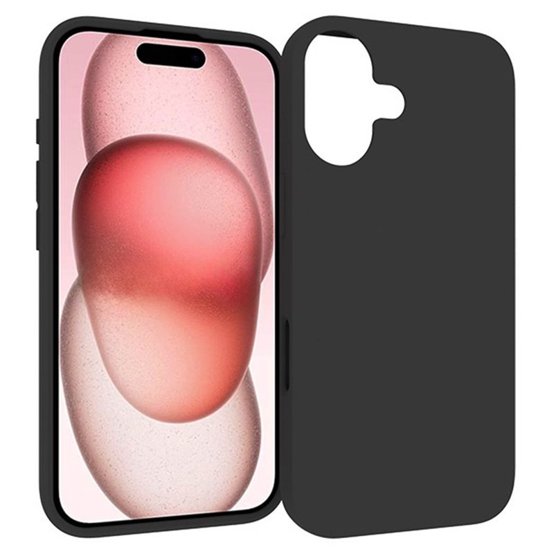 tectTech iPhone 16 Tynt TPU-deksel, Svart