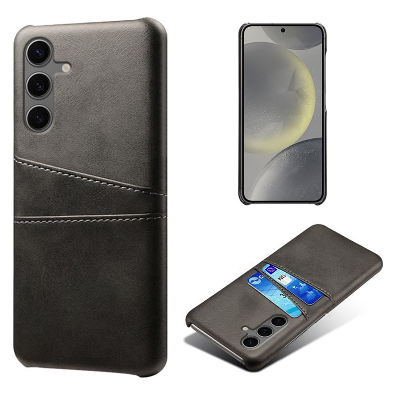 tectTech Samsung Galaxy S24 FE Stilig deksel med 2 kortlommer, Svart