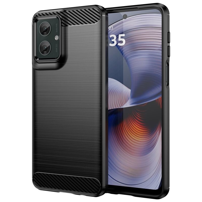 tectTech Motorola Moto G55 TPU-deksel Brushed, Svart