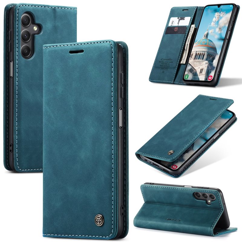 CaseMe Samsung Galaxy A16 Slankt lommeboketui, Blå