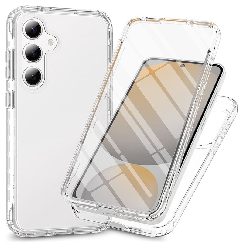 Samsung Galaxy S25 Edge Deksel Full Protection, Gjennomsiktig