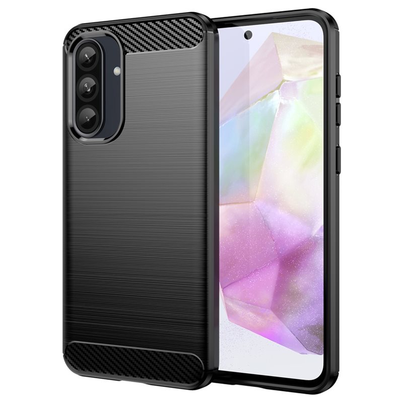 tectTech Samsung Galaxy A56 TPU-deksel Brushed, Svart