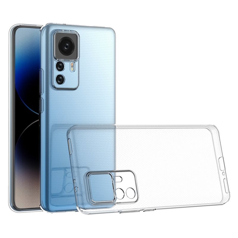 tectTech Xiaomi 12T/12T Pro Tynt TPU-deksel, Gjennomsiktig