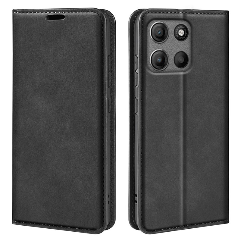 Motorola Moto G15 Power Slankt etui med kortlomme, Svart