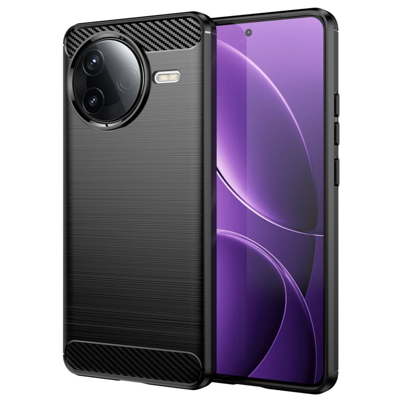 tectTech Xiaomi Poco F7 Pro TPU-deksel Brushed, Svart