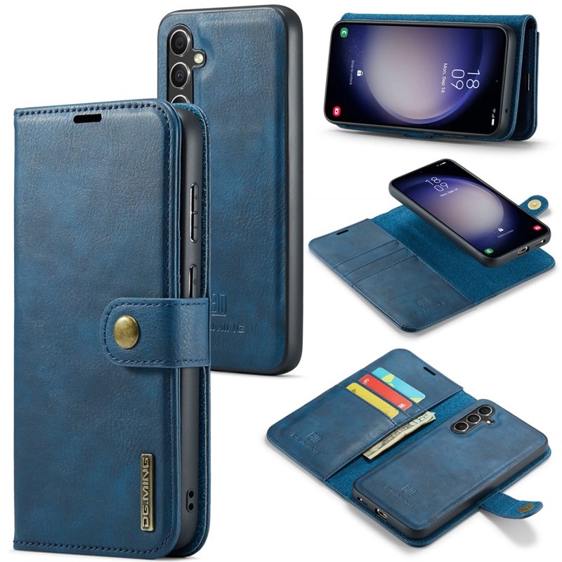DG.MING Samsung Galaxy A56 Lommeboketui med avtakbart deksel, Blue
