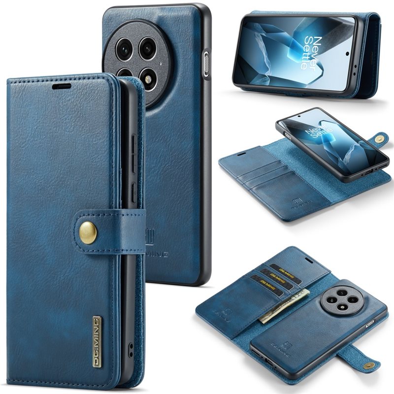 DG.MING OnePlus 13 Lommeboketui med avtakbart deksel, Red