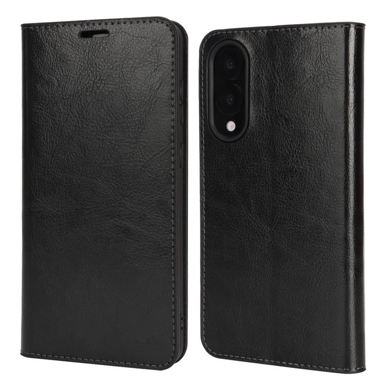 Samsung Galaxy S25 Edge Smidig mobiletui i ekte skinn, Svart
