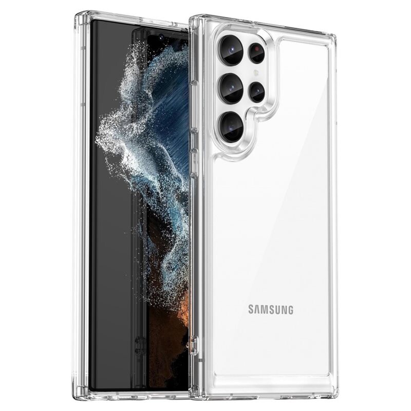 tectTech Samsung Galaxy S23 Ultra Crystal Hybrid-deksel, Gjennomsiktig