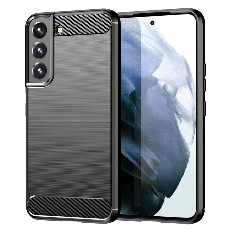 tectTech Samsung Galaxy S23 TPU-deksel Brushed, Svart