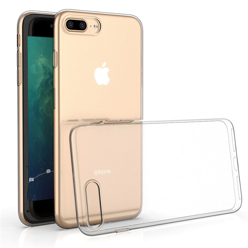 tectTech iPhone 7 Plus/iPhone 8 Plus Tynt TPU-deksel, Gjennomsiktig