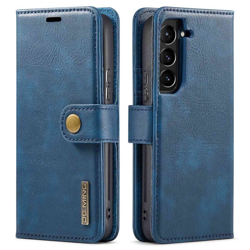 DG.MING Samsung Galaxy S23 Lommeboketui med avtakbart deksel, Blue