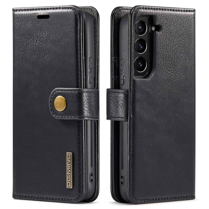 DG.MING Samsung Galaxy S23 Plus Lommeboketui med avtakbart deksel, Black