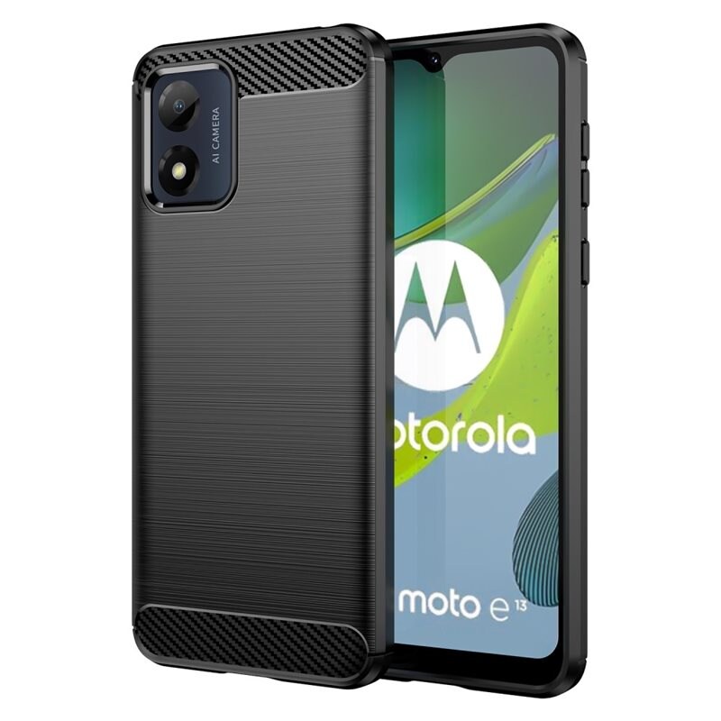 tectTech Motorola Moto E13 TPU-deksel Brushed, Svart