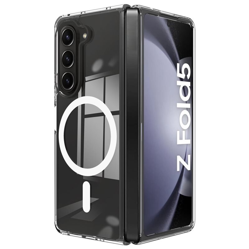 tectTech Samsung Galaxy Z Fold 5 MagSafe Hybrid-deksel, Gjennomsiktig