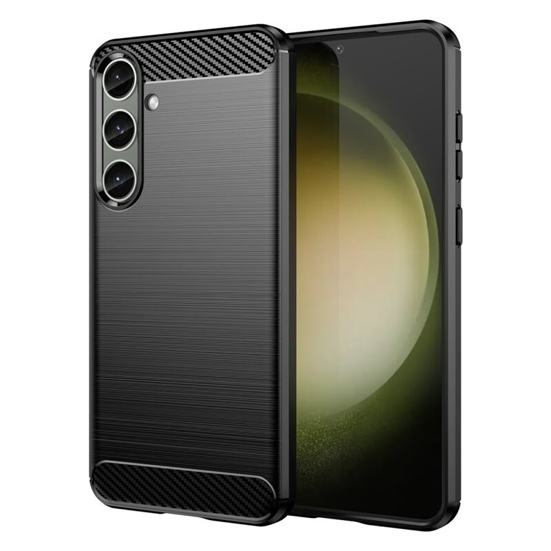 tectTech Samsung Galaxy S24 Plus TPU-deksel Brushed, Svart