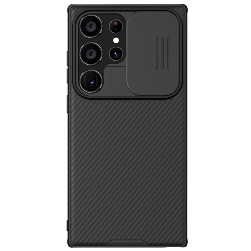 Nillkin Samsung Galaxy S24 Ultra Deksel med kameralinsebeskyttelse - CamShield, Svart