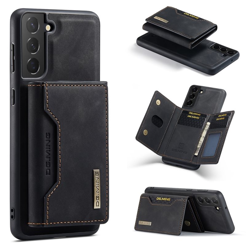 DG.MING Samsung Galaxy S24 Plus Deksel med avtakbar lommebok, Svart